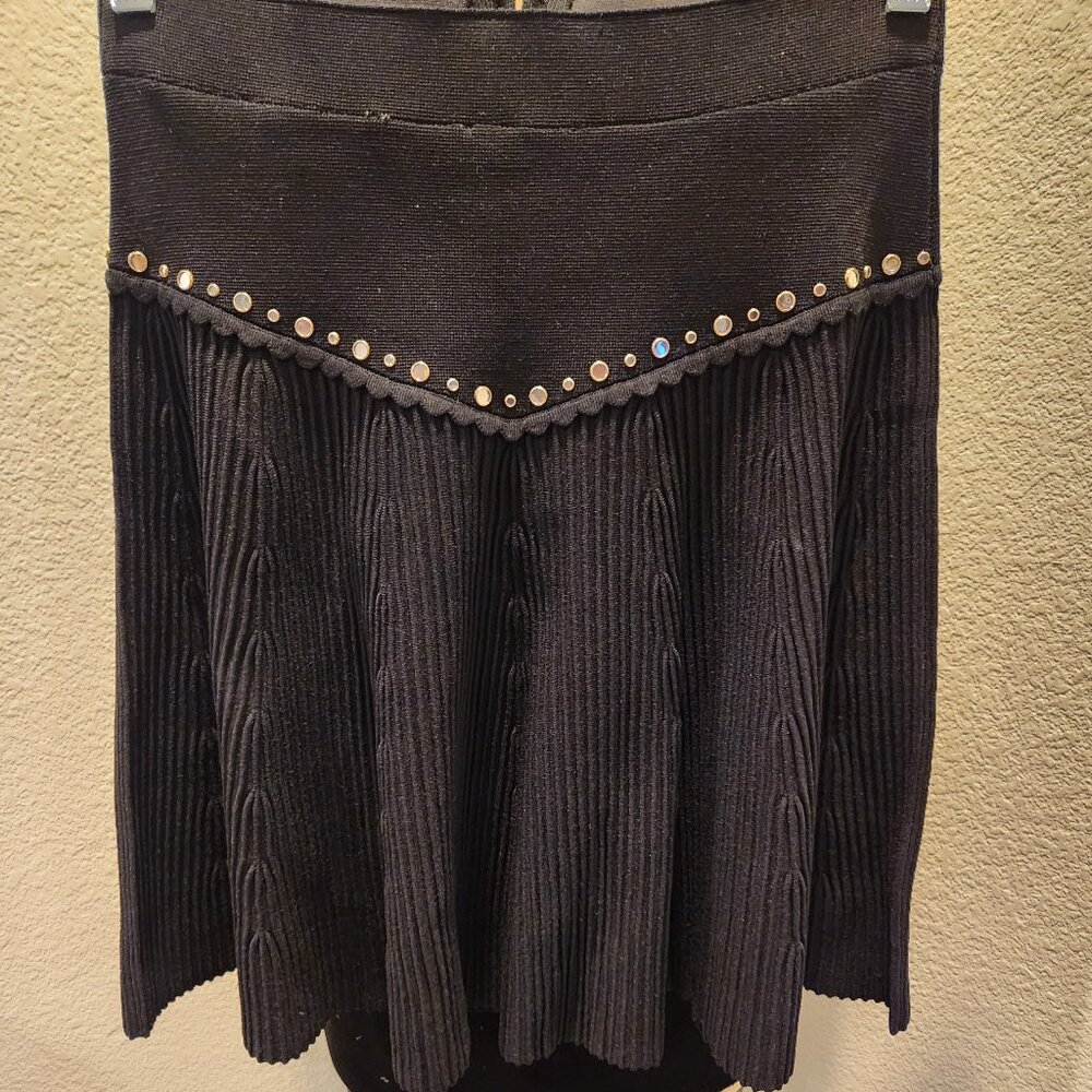 Sandro Paris pleated black skirt